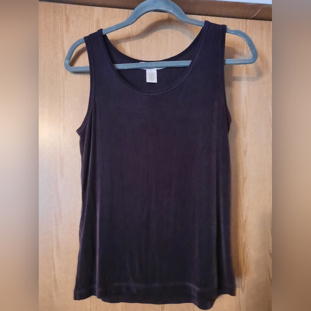 C.l.o.t.h.e.s. Dark Brown Sleeveless Blouse Size Small